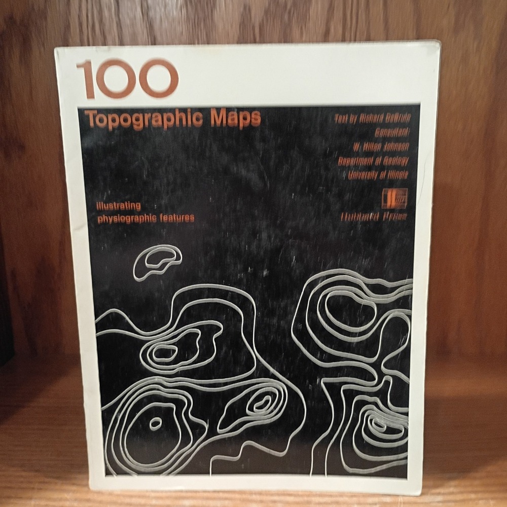 100 Topographic Maps Illustrating Physiographic Features. by DeBruin 1970 VG
